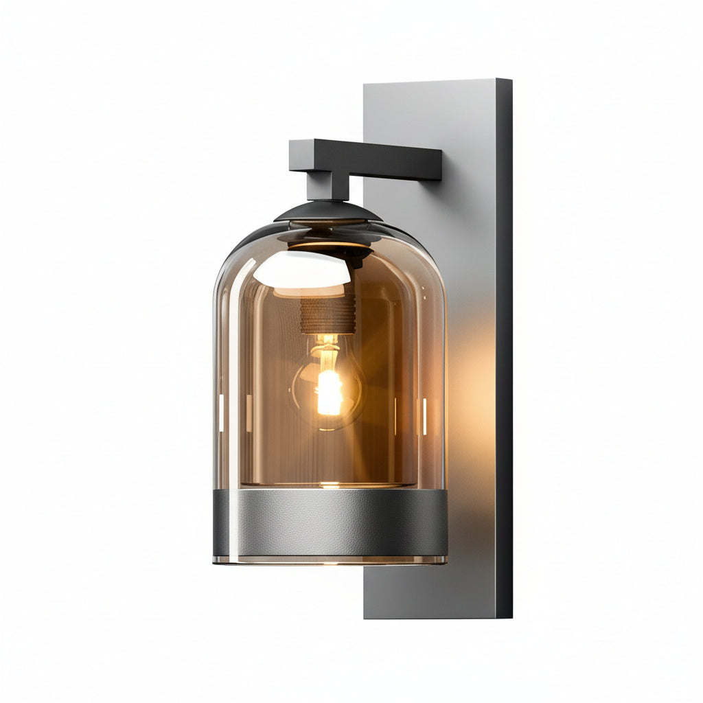 Freyza - LED Wall Sconce Light – Nordic Minimalist Double Layer Glass Iron (33x15cm / 13x6in)