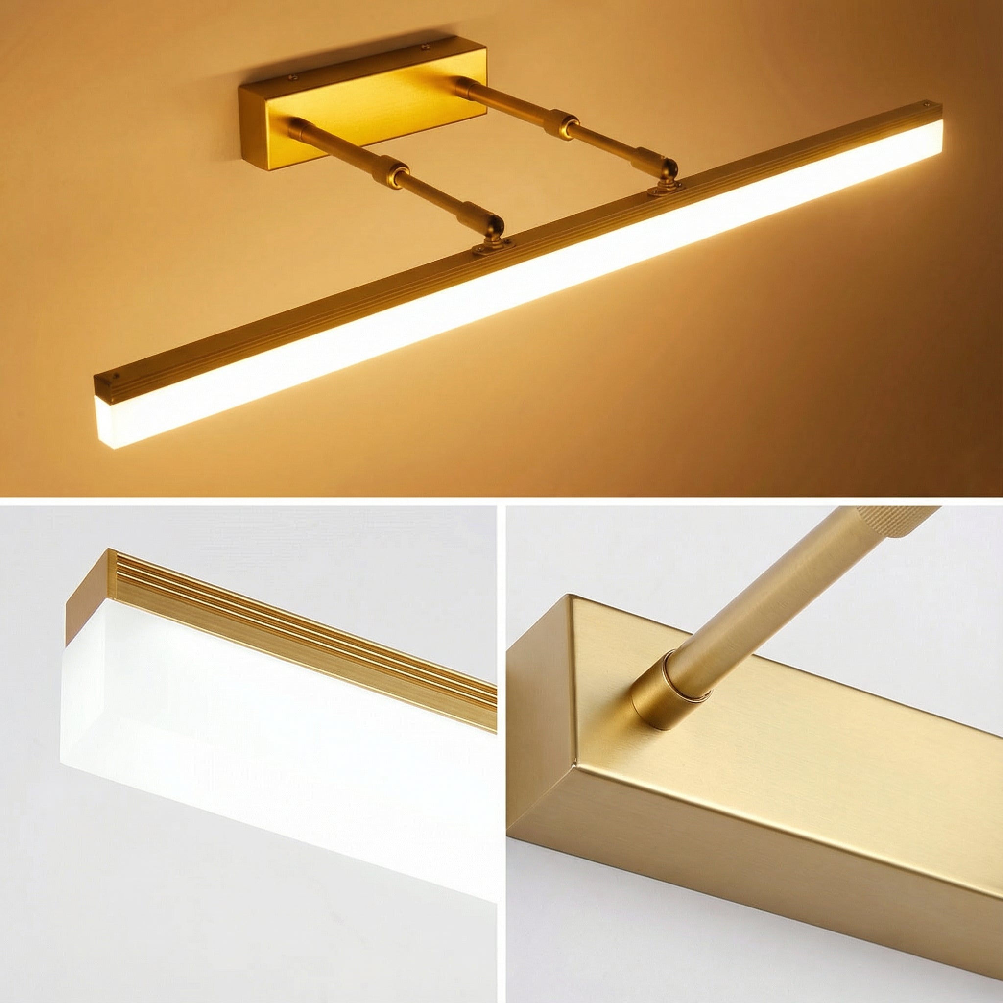 Freyza - LED Bathroom Vanity Light Bar Linear Mirror Sconce Adjustable 40cm-90cm / 16in-35in