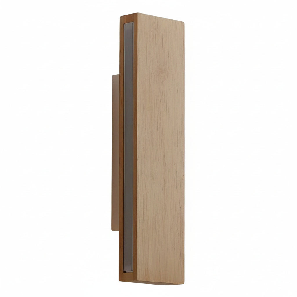 Freyza - Nordic Wood LED Wall Sconce – 360° Rotatable Bedside Wall Lamp (Warm White)