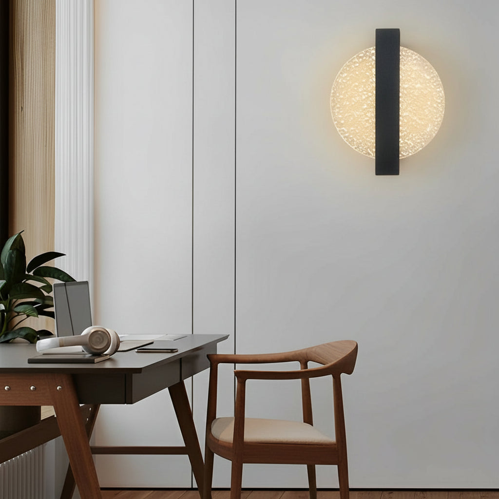 Freyza - LED Wall Sconce Light – Modern Nordic Geometric Acrylic Bedside (25x20cm / 9.8x7.9in)