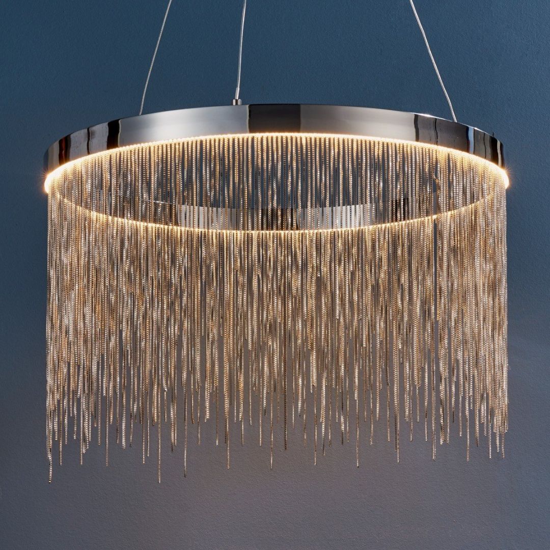 Freyza - Zelma Polished Chrome LED Ceiling Pendant