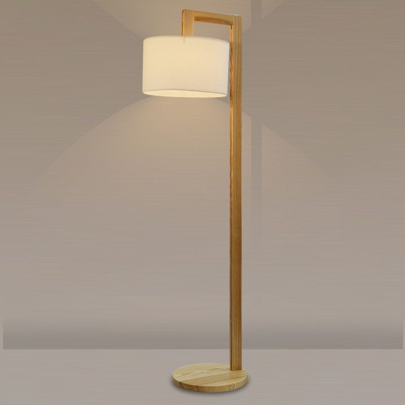 Freyza | Lampadaire en tissu et bois – Salon, chambre