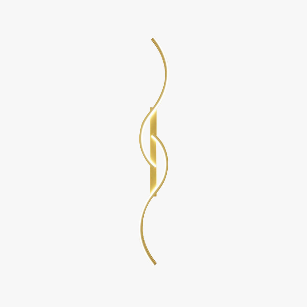 Freyza | Lumor Modern Linear Black Gold Indoor Wall Light – Modern Bedroom Living Room