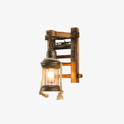 Freyza | Applique murale intérieure en bois – Chambre et salon vintage