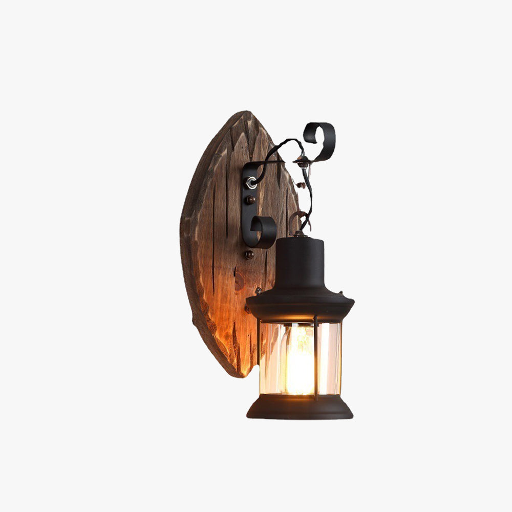Freyza | Applique murale intérieure en bois – Chambre et salon vintage