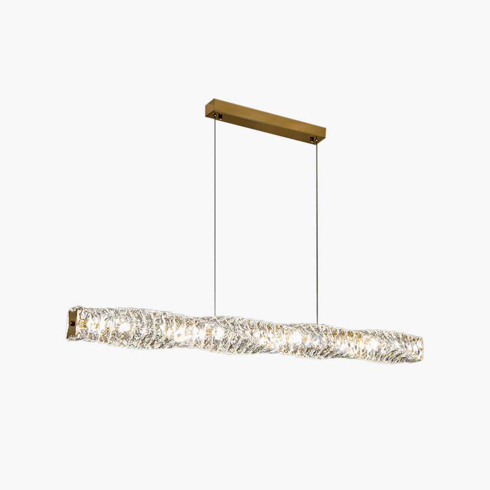 Freyza | Gold Crystal Pendant Light – Kitchen Dining Room