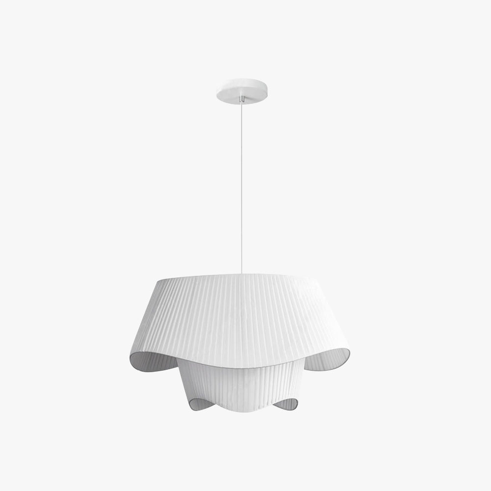 Freyza | White Fabric Pendant Light – Kitchen Dining Room