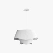 Freyza | White Fabric Pendant Light – Kitchen Dining Room