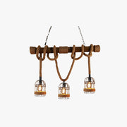 Freyza | 3-Light Wood Pendant Light – Vintage Kitchen Dining Room