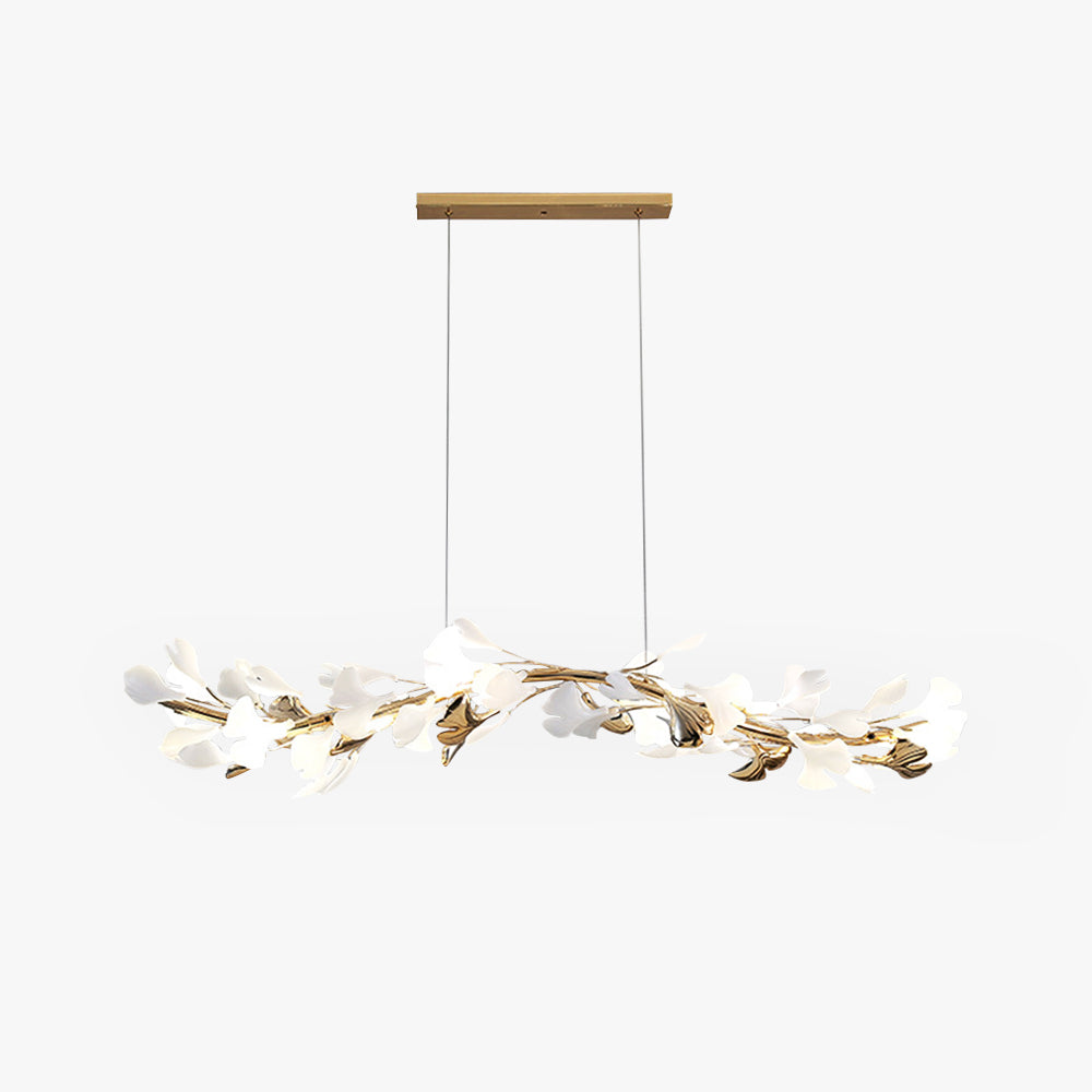 Freyza | Lustre en céramique dorée – Salle à manger et salon modernes