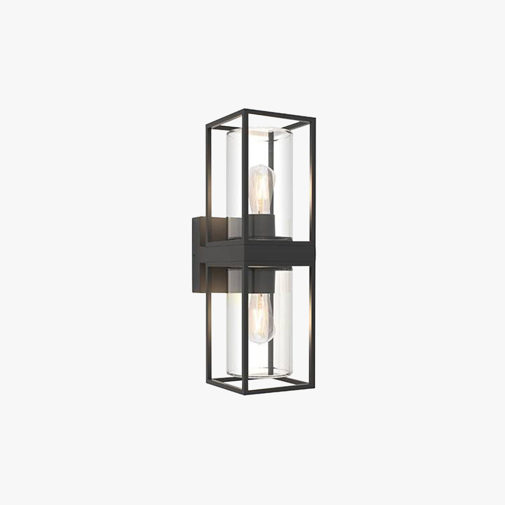 Freyza | Applique murale extérieure noire – Éclairage moderne pour jardin, porche et extérieur