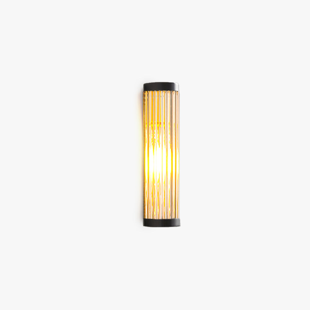 Freyza | Applique murale extérieure moderne en verre noir semi-cylindrique Yoru – Porche de jardin moderne extérieur