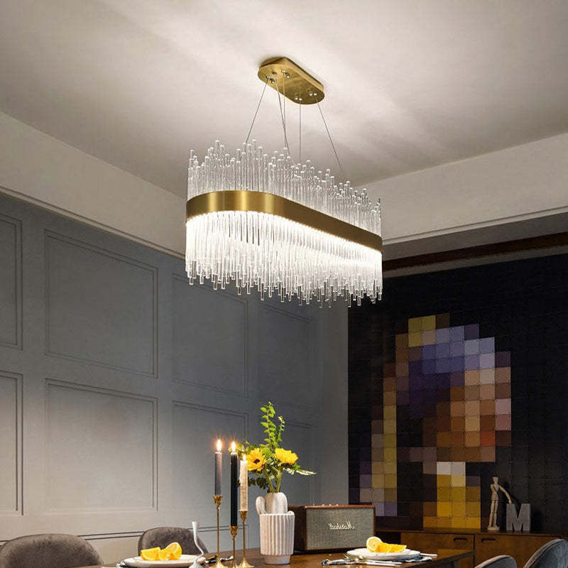 Freyza | Lustre doré – Salle à manger et salon modernes