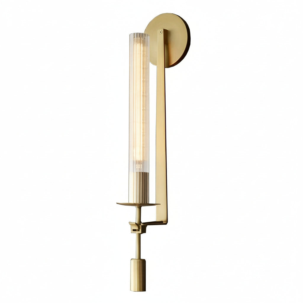 Freyza - Modern Crystal Plug-In Wall Sconce – Luxury Glass LED Bedside Lamp (Gold/Silver)