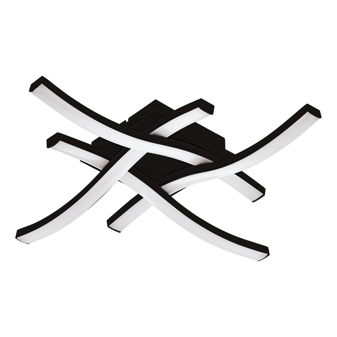 Freyza - Cabezas Black Flush LED Ceiling Light
