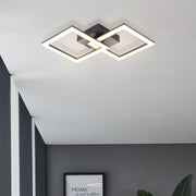 Freyza - Huerta 2 Light Black LED Flush Ceiling Light
