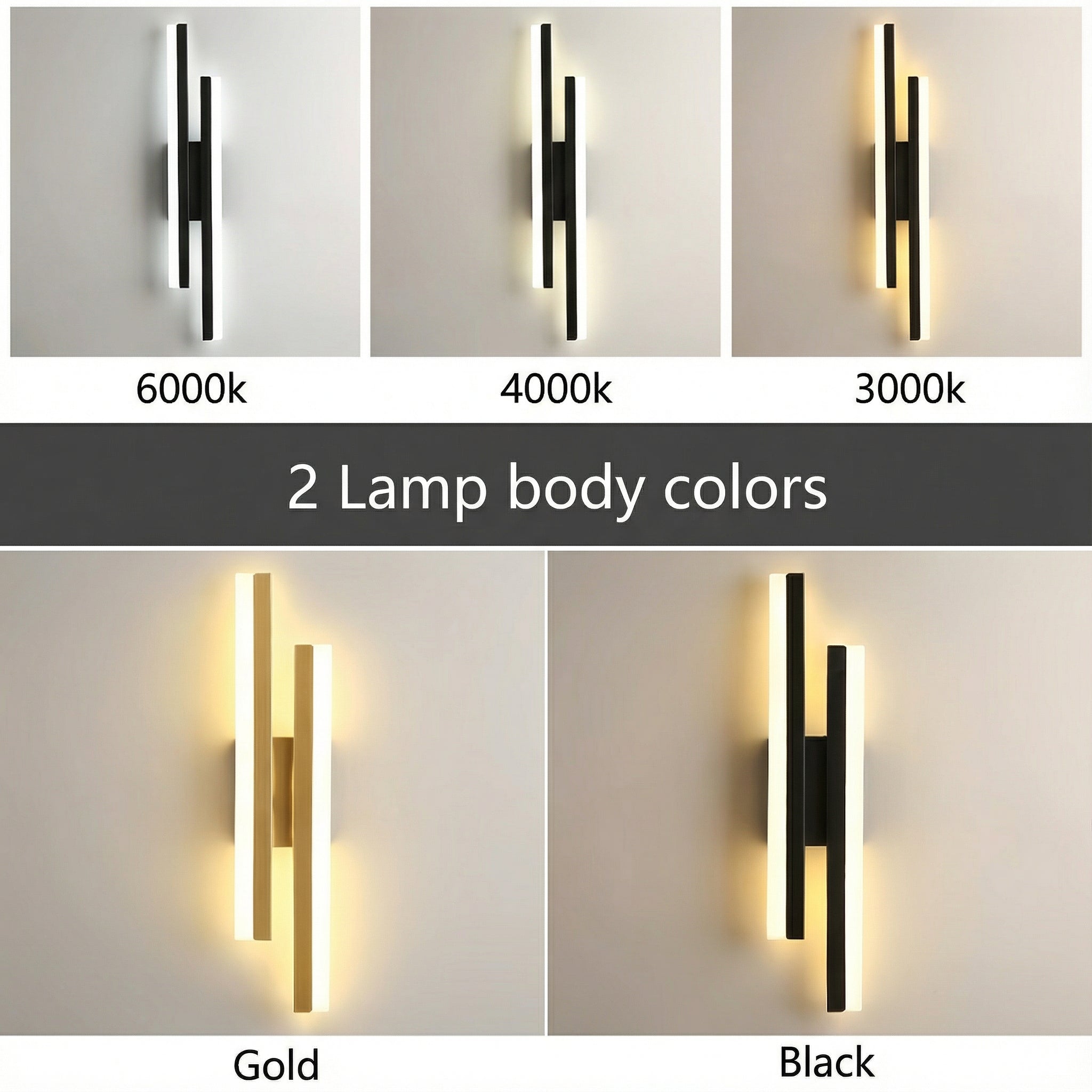Freyza - Linear LED Wall Sconce Modern Minimalist Nordic Aluminum 50-65cm