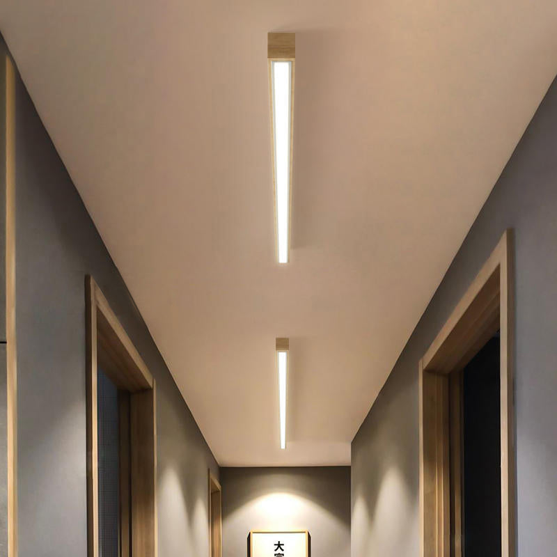 Freyza | Plafonnier en bois affleurant – Chambre, couloir, cuisine