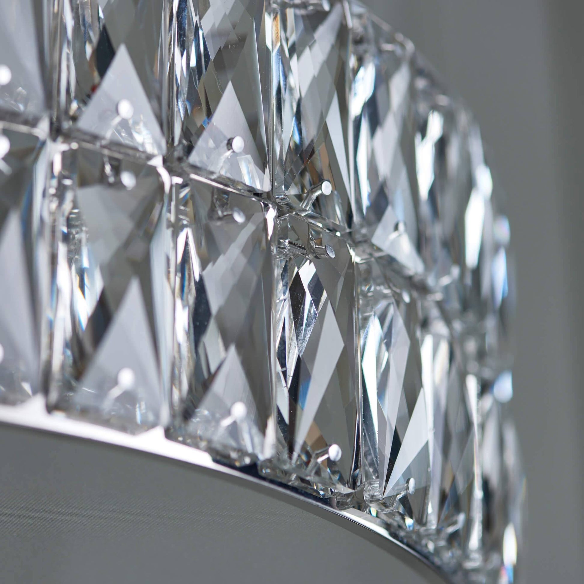 Luminara | Elegant Polished Chrome Crystal LED Pendant Light 6