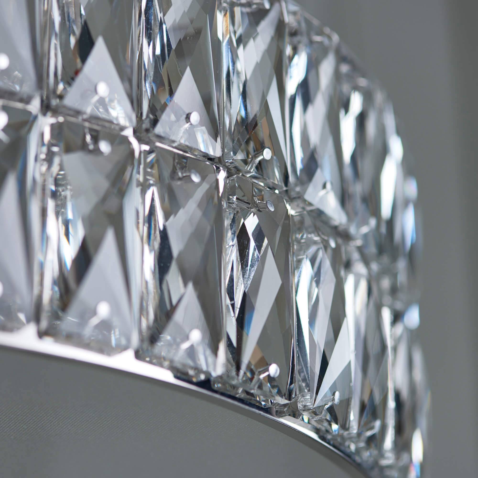 Luminara | Elegant Polished Chrome Crystal LED Pendant Light 6