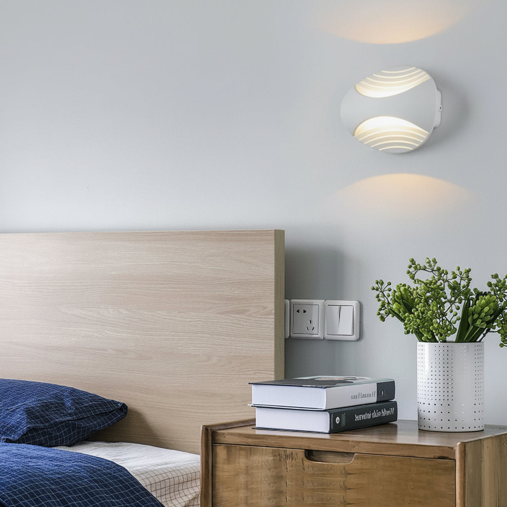 Freyza - Nordische Außen-Wandleuchte LED linear Aluminium Weiß IP65 21cm / 8in - wasserdicht
