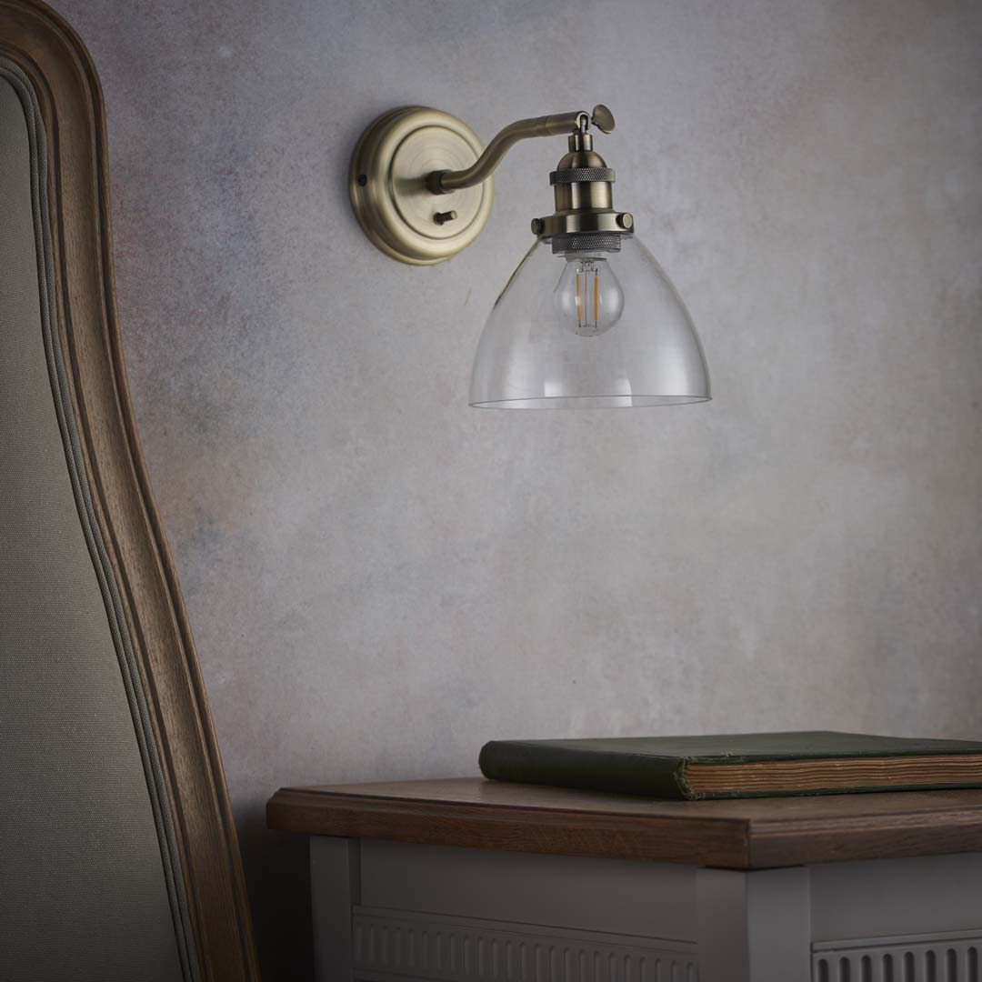 Freyza - Hansen Wall Light Antique Brass