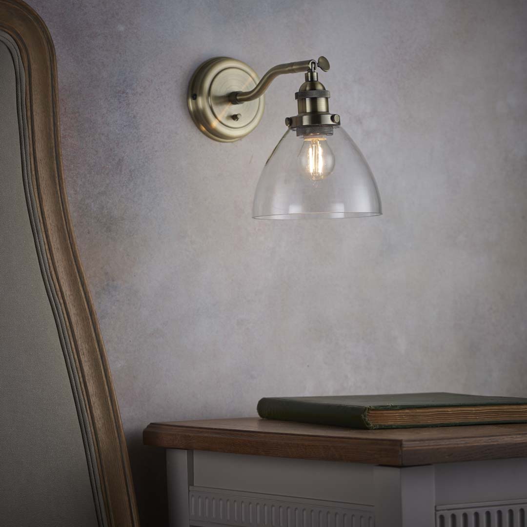 Freyza - Hansen Wall Light Antique Brass