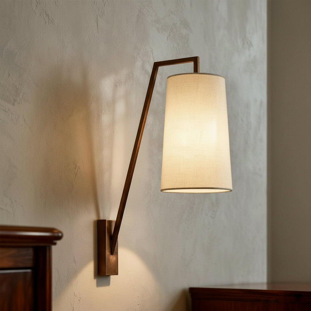 Freyza - Dimmbar Walnuss-Holz Wandleuchte Nordisch Vintage Farbe 10W LED