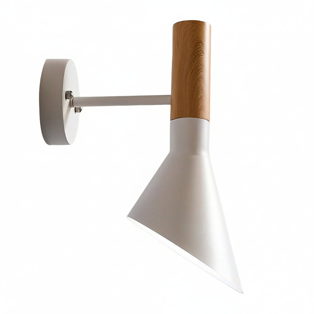 Freyza - LED Wall Sconce Light – Modern Adjustable Retro Iron Glass Black (56x25cm / 22x10in)