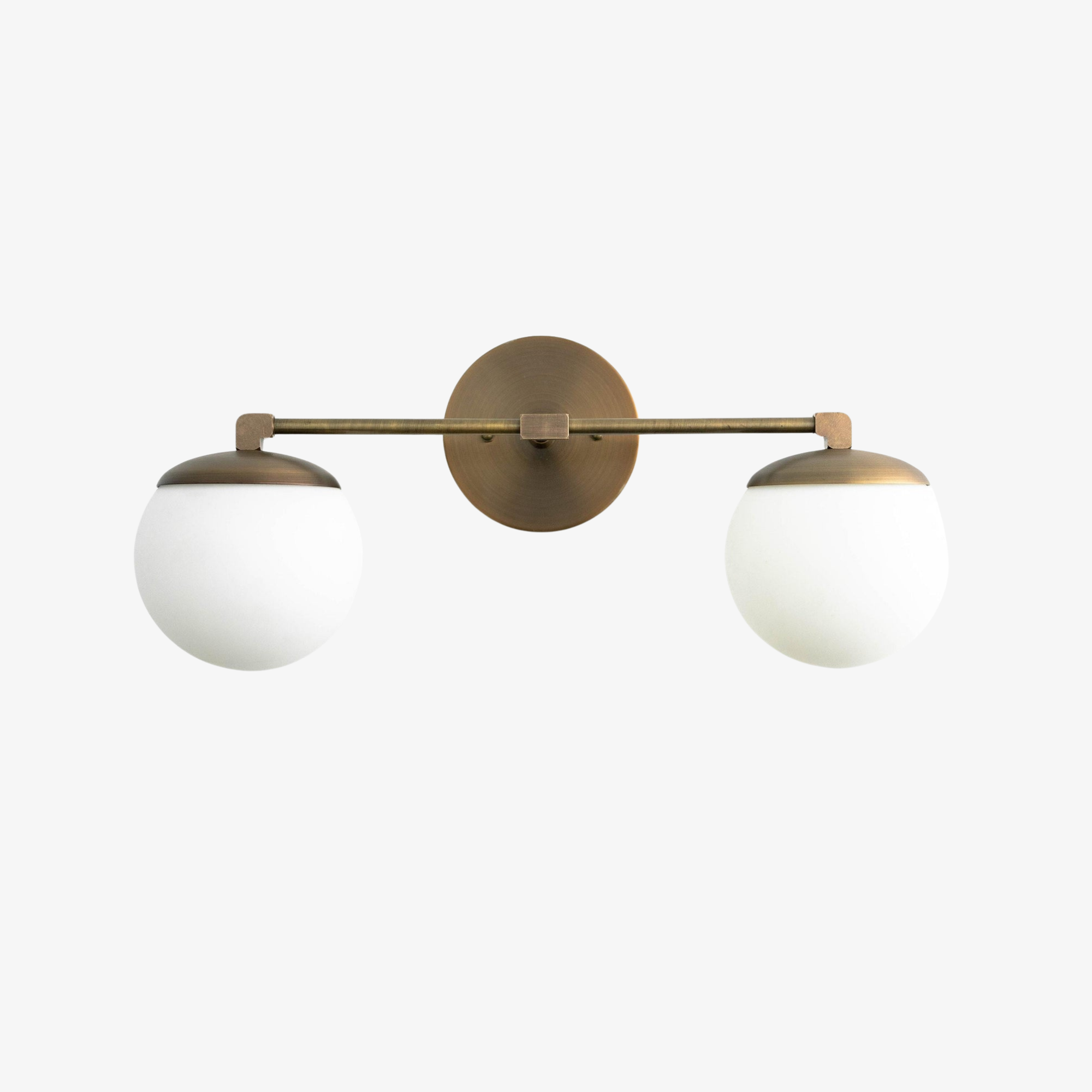 Freyza | Brass Glass Wall Sconce – Living Room Hallway