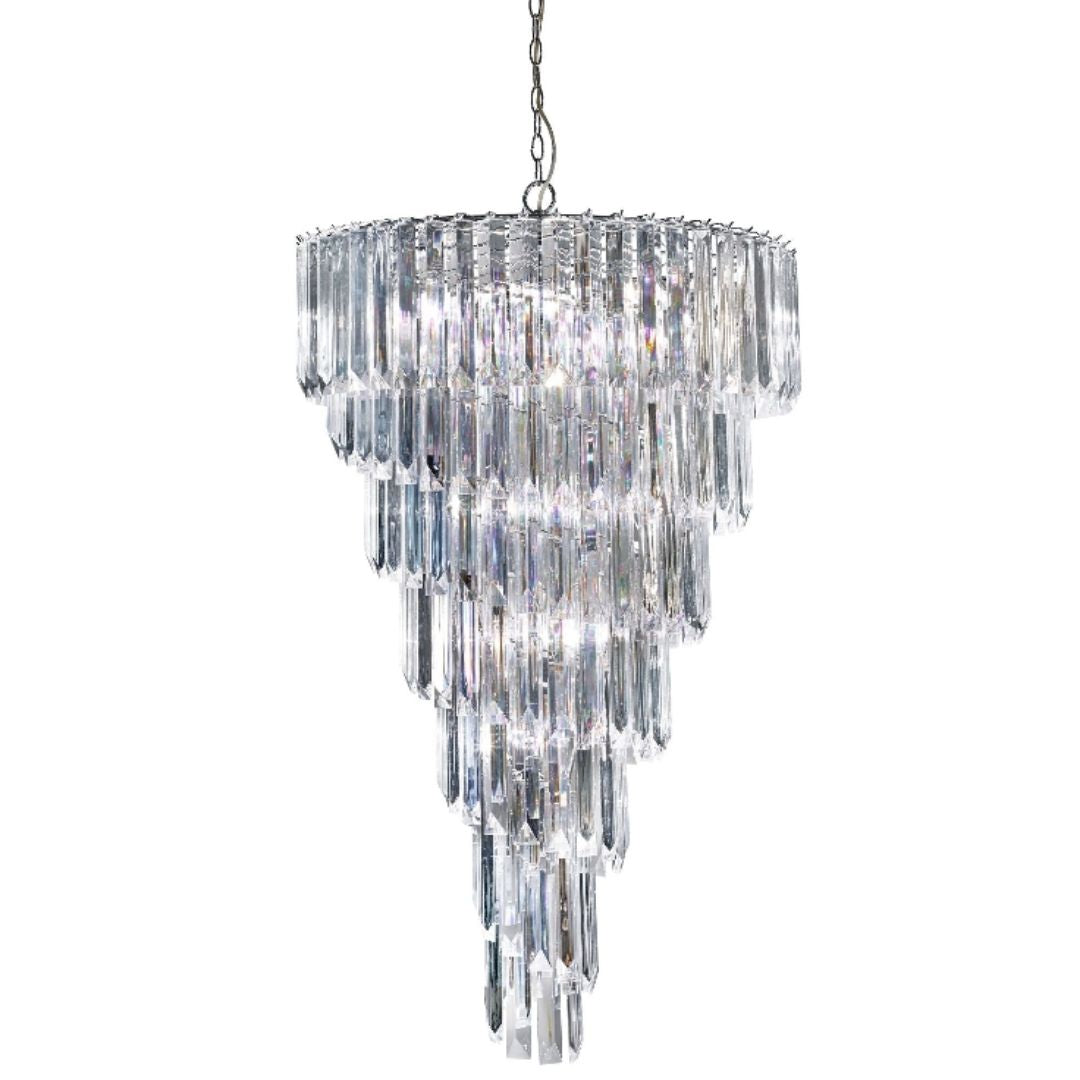 Freyza - Sigma 9 Light Chrome Chandelier Ceiling Light