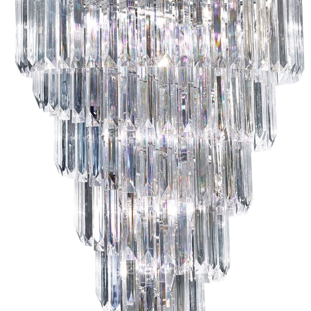 Freyza - Sigma 9 Light Chrome Chandelier Ceiling Light