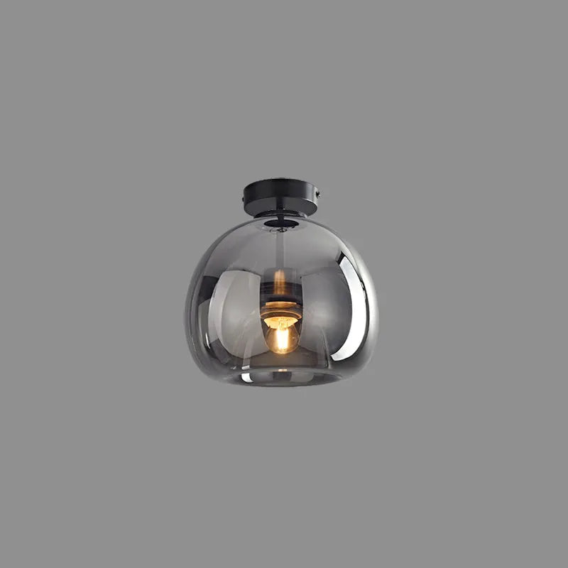 Freyza | Plafonnier semi-encastré en verre Rhea – chambre, couloir, cuisine