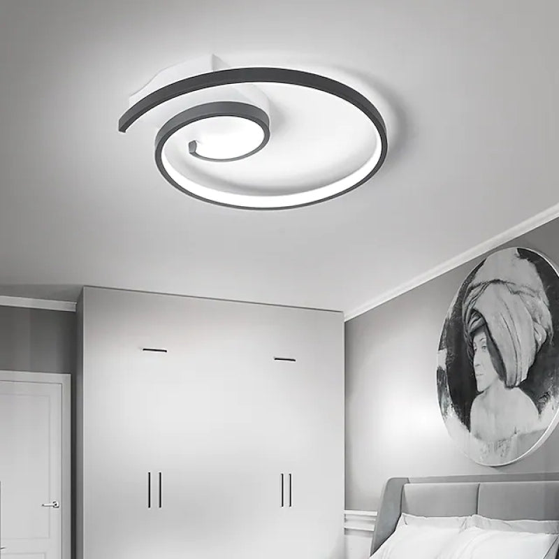 Freyza | Plafonnier noir et blanc – Moderne pour chambre, couloir et cuisine