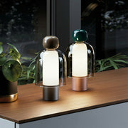 Freyza - LED Table Lamp Nordic Glass Portable Dimmable Cordless 34cm / 13.4in