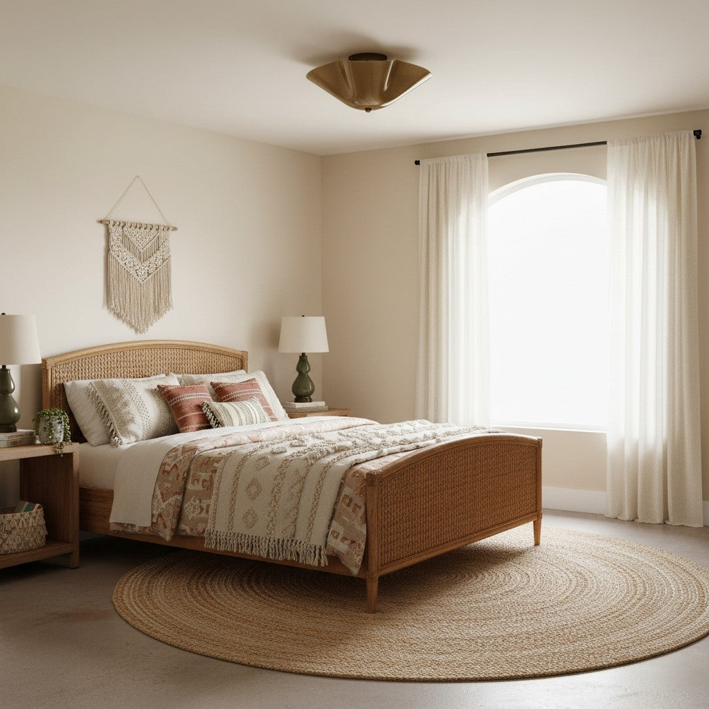 Freyza | Glass Ceiling Light – Bedroom Living Room