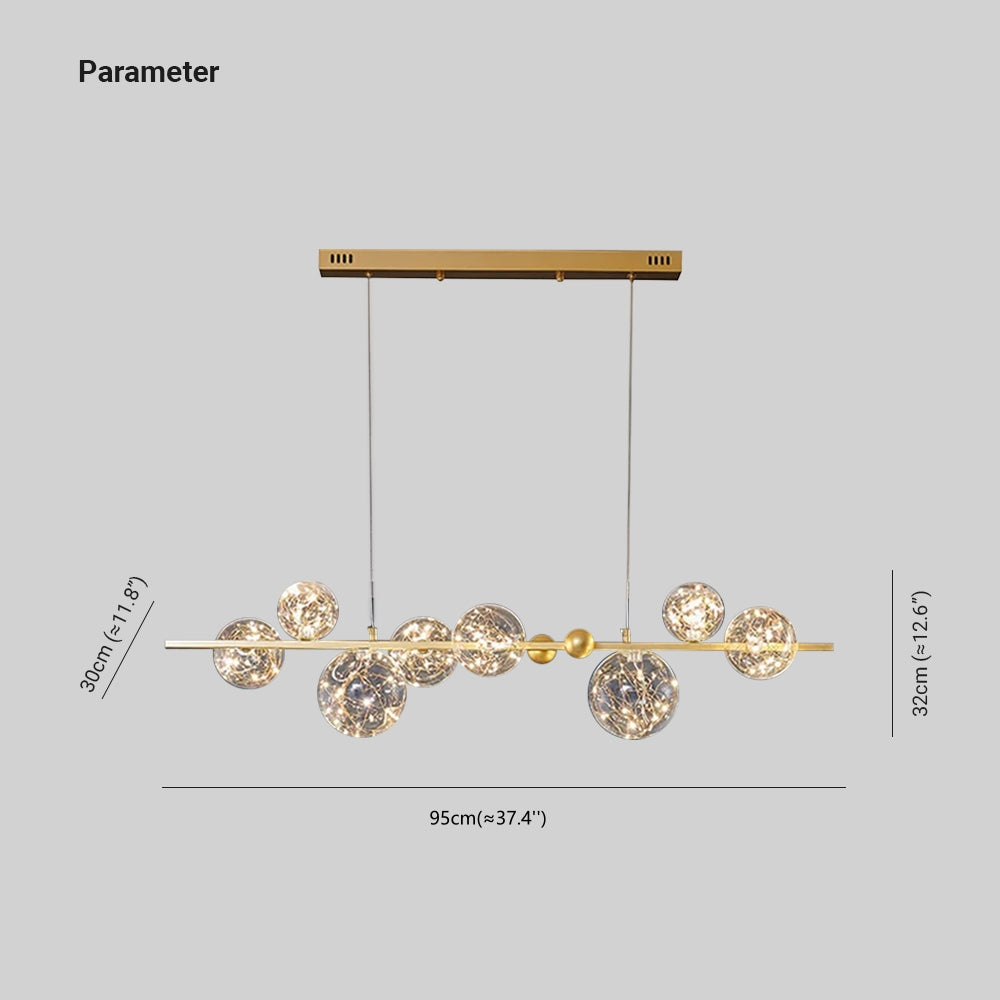 Freyza | Lustre en verre – Salle à manger et salon Art déco