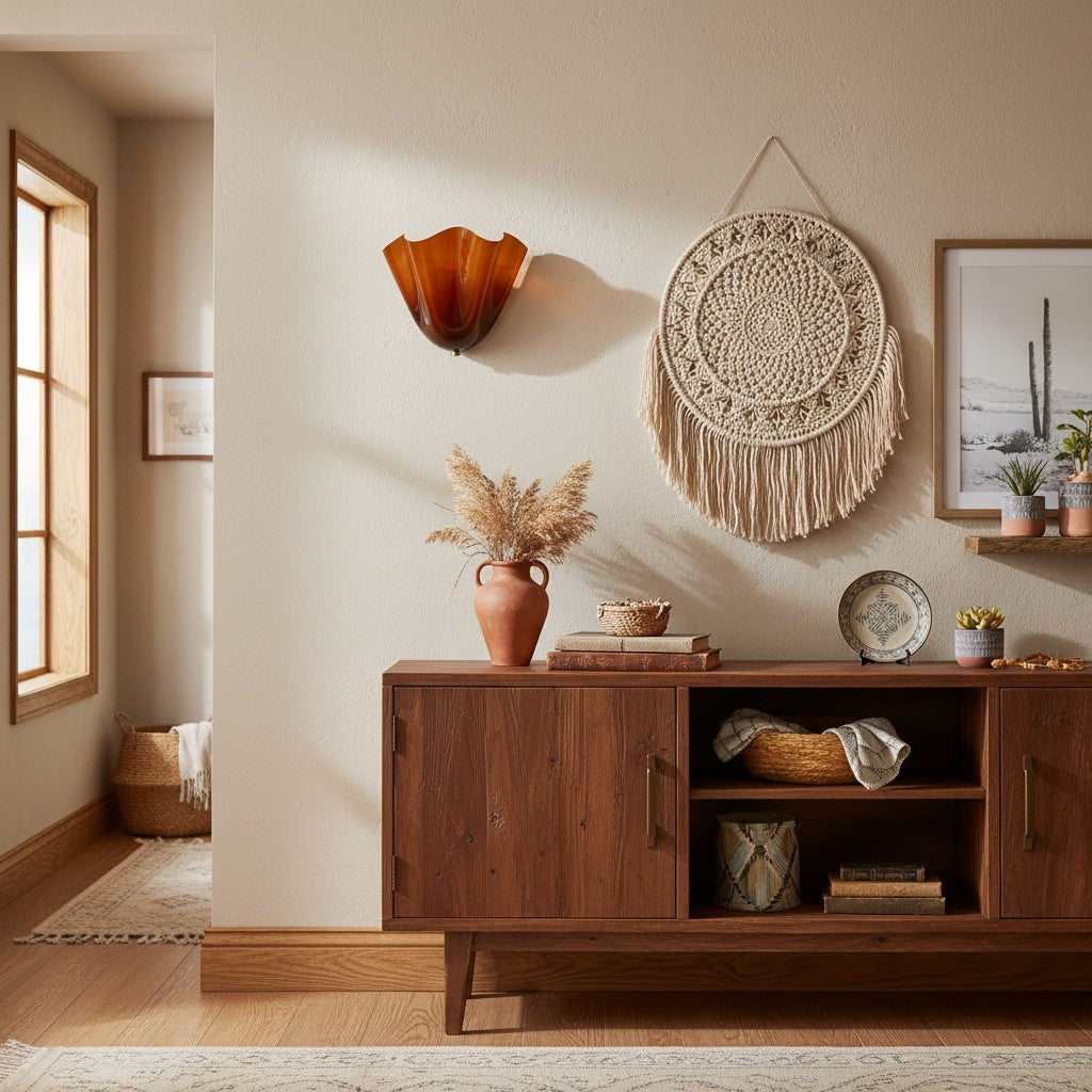 Freyza | Glass Wall Light – Bedroom Hallway