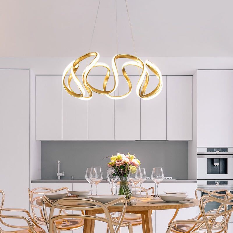 Freyza | Clyra moderne unregelmäßige Pendelleuchte – moderne Küche und Esszimmer