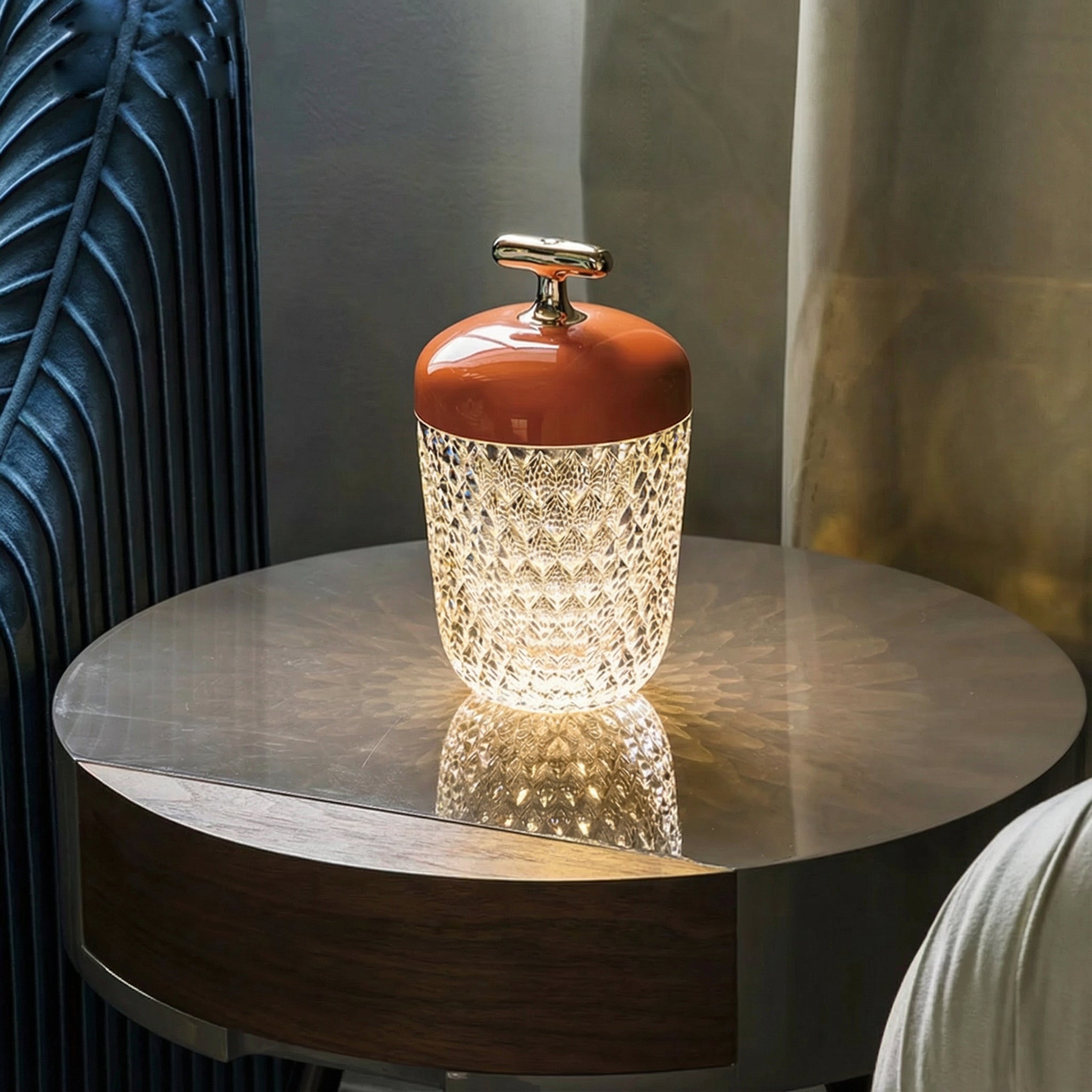 Freyza - LED Crystal Table Lamp Portable Touch Dimmable Bedside Night Light 29cm / 11.4in