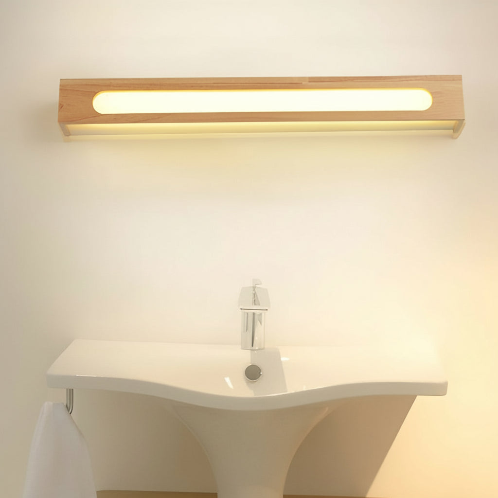 Freyza - Modern Nordic Waterproof Wood LED Wall Sconce – IP65 Outdoor Rectangular Wall Lamp