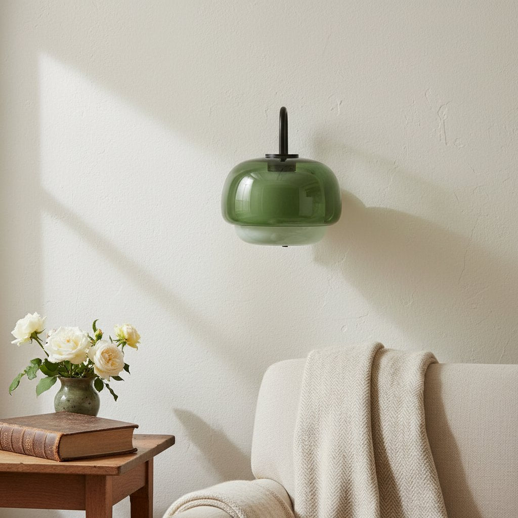Freyza | Glass Wall Light – Modern Bedroom Hallway