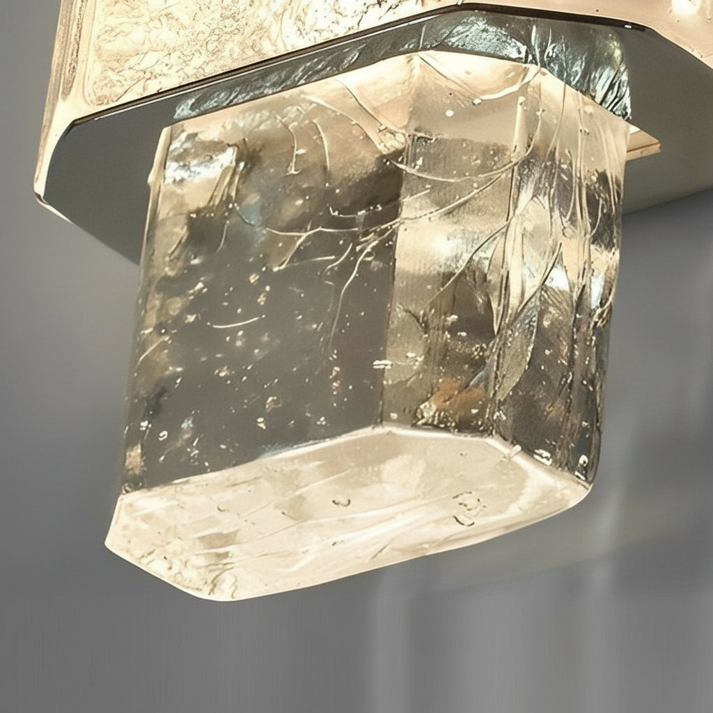 Freyza - LED Wall Sconce Light – Modern Minimalist Crystal Titanium Gold (Small / Large)