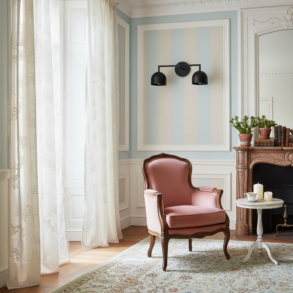 Freyza | Messing Weiße Wandleuchte – Zeitgenössisches Schlafzimmer Flur