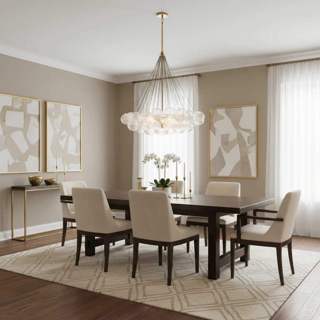 Freyza | Glass Chandelier – Dining Room Living Room