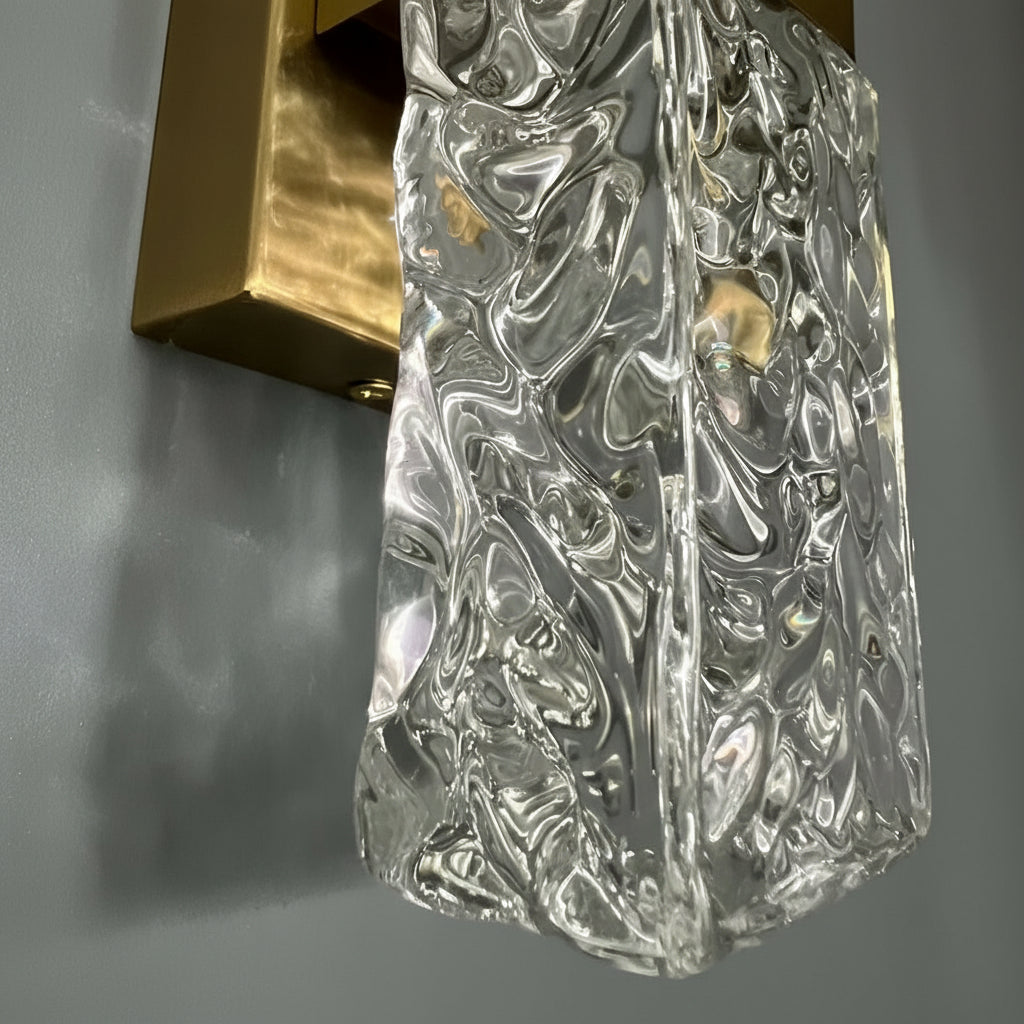 Freyza - Crystal Wall Sconce | Water Ripple Up Down Metal LED 30cm / 12in Modern Art Decor Light