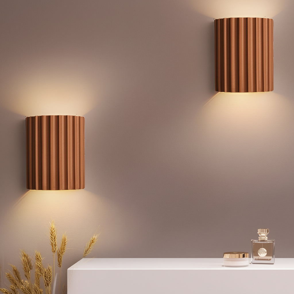 Freyza - Textured Resin G9 LED Wall Sconce Nordic Modern Up Down Light