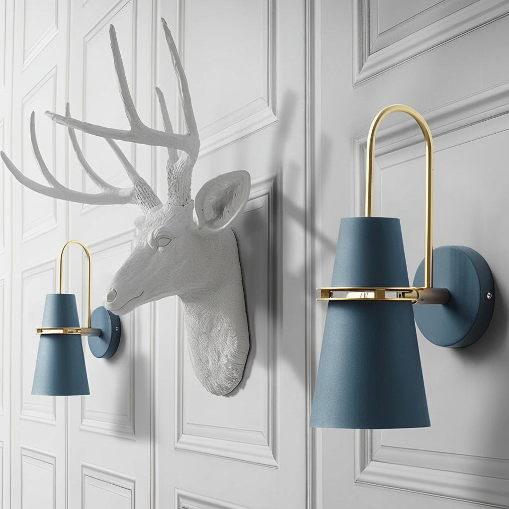 Freyza - Moderne nordische kreative Eisen-Wandleuchte – Minimalistische matte Metall-Wandlampe (E26/E27)