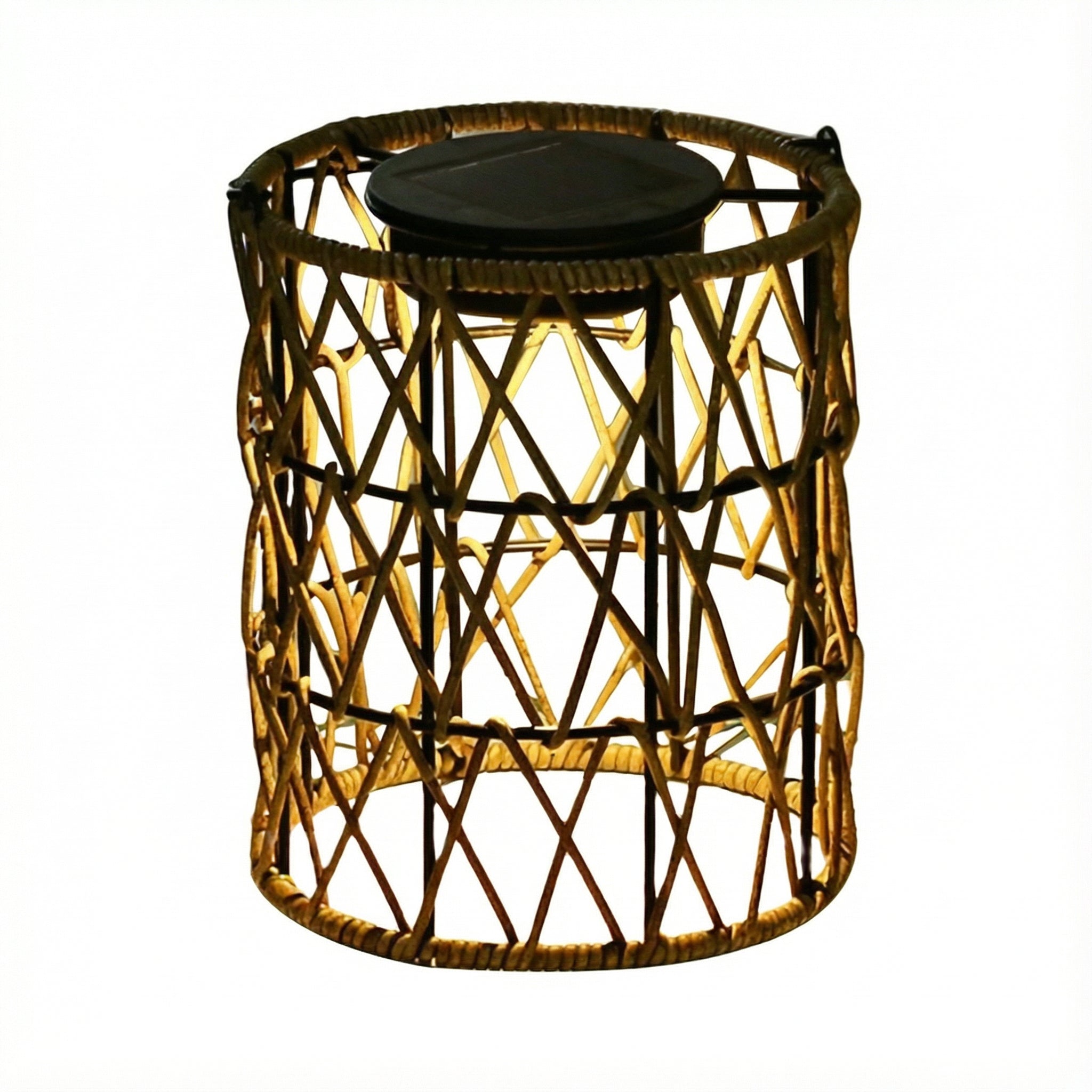 Freyza - Solar Lantern Garden Light Outdoor Waterproof LED Rattan 18cm