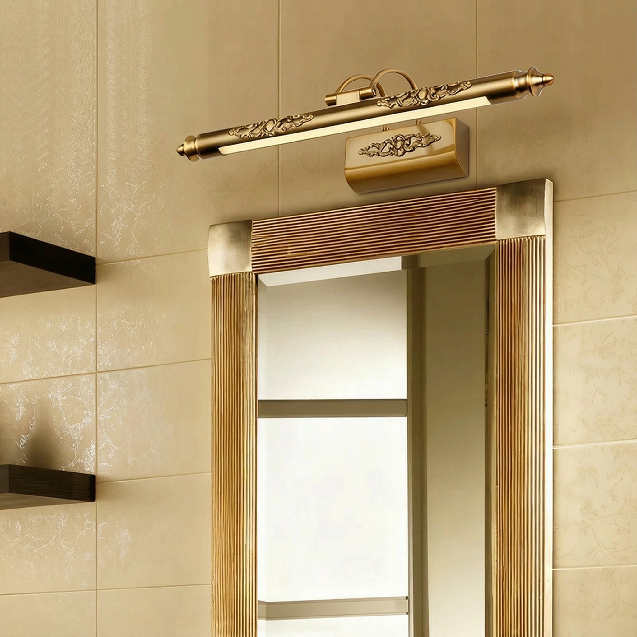 Freyza - LED Bathroom Vanity Light Industrial IP44 Waterproof Mirror Sconce Metal Wall Fixture 50-90cm